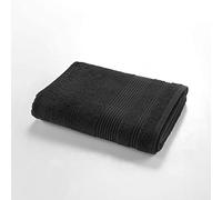 Douceur d'Intérieur - Drap de douche Tendresse 70x130cm éponge unie 100% coton Noir