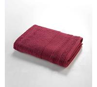 Douceur d'Intérieur, Drap de Douche (70 x 130 cm) Tendresse Rubis, Eponge Unie