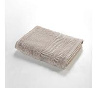 Douceur d'Intérieur, Drap de Douche (70 x 130 cm) Tendresse Taupe, Eponge Unie