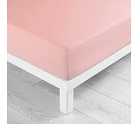 douceur d'intérieur, Drap Housse (140 x 190 cm) Jersy Dragée, 100% Coton