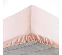 Douceur d'Intérieur Drap-housse Oscar Microfibre unie 140 x 190 cm Nude