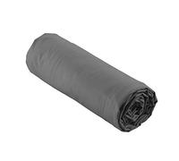 Douceur d'Intérieur Drap housse Percale 100% coton 140x190 cm Bonnet 30 cm Anthracite