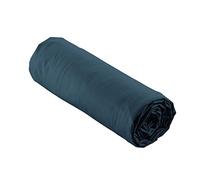 douceur d'intérieur, Drap Housse (140 x 190 cm) Percaline Bleu Nuit, Percale de Coton
