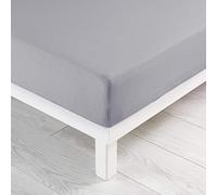douceur d'intérieur, Drap Housse (160 x 200 cm) Jersy Galet, 100% Coton Jersey
