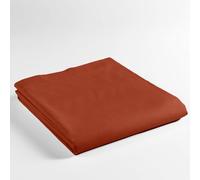 Douceur d'Intérieur Drap plat Lina 1 personne (180 x 290 cm) 100% coton Terracotta