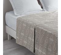 Douceur d'Intérieur – Drap plat Aristide 240 x 300 cm 100% coton Naturel Beige G