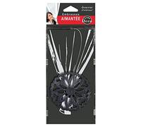 Douceur d'Intérieur, Embrasse Aimantée (l 30 x (0) 8 cm) Emmy Noir/Argent, Métal Patiné