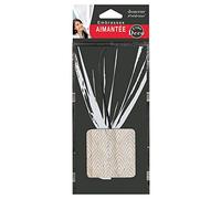 Douceur d'Intérieur, Embrasse Aimantée (l 43 x 6 x 6 cm) Lakos Blanc, MDF Imprimé