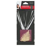 Douceur d'Intérieur, Embrasse Aimantée (L 43 x 6 x 6 cm) Lisette Or/Bordeaux, MDF Imprimé