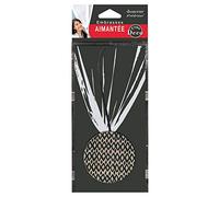 Douceur d'Intérieur, Embrasse Aimantée (L 43 x Diamètre 6 cm) Lulaby Noir, MDF Imprimé