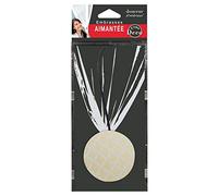 Douceur d'Intérieur, Embrasse Aimantée (L 43 x Diamètre 6 cm) Ondoya Or/Blanc, MDF Imprimé