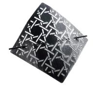 Douceur d'Intérieur, Embrasse Broche (16.5 x 16.5 Cm) Bobix Noir/Argent, Métal Patine