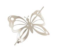 Douceur d'Intérieur, Embrasse Broche (16 x 14 Cm) Farfalina Taupe, Métal Peint