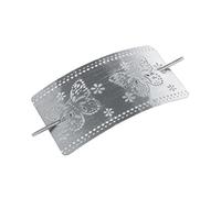 Douceur d'Intérieur, Embrasse Broche (9 x 17.5 Cm) Epica Gris/Argent, Métal Patine
