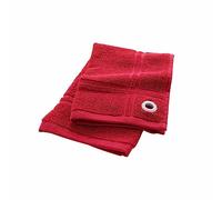 Douceur d'Intérieur – Essuie-main Suzette en éponge 100% coton 50x50 cm Rouge