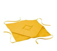Galette 4 rabats 36 x 36 x 3.5 cm polyester uni essentiel Miel Jaune