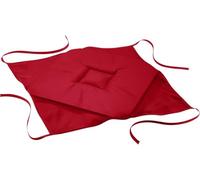 Galette 4 rabats 36 x 36 x 3.5 cm polyester uni essentiel Rouge Rouge