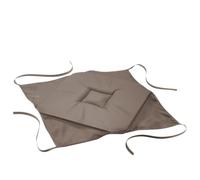 douceur d'intérieur, Galette 4 Rabats (40 x 40 x 3 Cm) Essentiel Taupe, Polyester