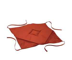 Douceur d'Intérieur, Galette 4 Rabats (40 x 40 x 3 cm) Essentiel Terracotta, Polyester