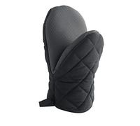 Douceur d'Intérieur, Gant-Pince (24,5 x 14,5 cm) Cuistot Noir, Coton Uni et Néoprène