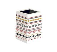 Douceur d'Intérieur, Gobelet (6 x 6 x 10,5 cm) Esteban Blanc, Céramique Imprimée