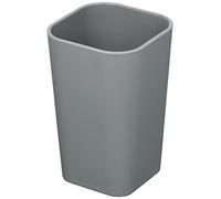 douceur d'intérieur, Gobelet (7.3 x 7.3 x 11 cm) Vitamine Anthracite, Plastique Soft Touch