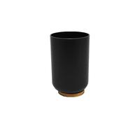 Douceur d'Intérieur, Gobelet (Diamètre 7,2 x 10,5 cm) Smart Noir, Polystyrène et Bambou