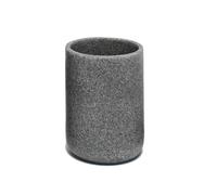 Douceur d'Intérieur, Gobelet (Diamètre 8,5 x 10 cm) Granite Anthracite, Polyrésine Unie