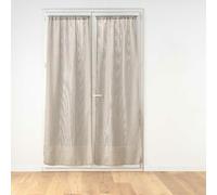 Paire de Voilages Passe-Tringle Haltona 70x240cm Noisette
