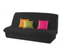 DOUCEUR d'INTERIEUR Housse de clic-clac matelassée unie Essentiel - Noir