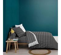 Douceur d'Intérieur Housse de couette Aristide 240x220 cm Anthracite Gris G