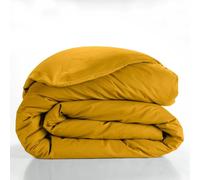 Douceur d'Intérieur Housse de couette Lina 240 x 220 cm 100% coton Curry