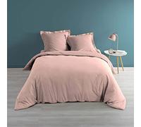 Housse De Couette ""percaline"" 240x220cm Rose