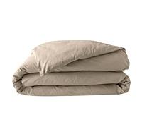 Douceur d'Intérieur Housse de couette Percaline 240 x 220 cm 100% percale de coton Sable