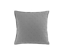 Douceur d'Intérieur, Housse de Coussin (40 x 40 cm) Mellow Chic Gris/Blanc, Microfibre Bicolore