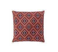 Douceur d'Intérieur, Housse de Coussin (40 x 40 cm) Neo Berbere Orange, Polyester Imprimé