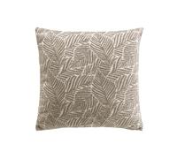 Douceur d'Intérieur, Housse de Coussin (40 x 40 cm) Vivo Taupe, Jacquard Chenillé