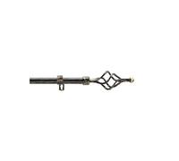 Douceur d'interieur - Kit de tringle à rideaux extensible TWISTY - L. 120 à 210 cm - Noir et or - Twisty