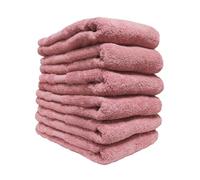 Douceur d'Intérieur Lot de 6 Draps de Bain 90 x 150 cm - 100% Coton - Tendresse Bois de Rose