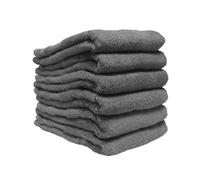 Douceur d'Intérieur Lot de 6 Draps de Douche 70 x 130 cm - 100% Coton - Tendresse Anthracite