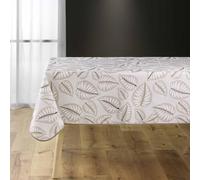 douceur d'intérieur, Nappe Carrée (150 x 150 cm) Alma Naturel, Polyester Imprimé