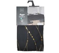 Douceur d'Intérieur, Nappe de Fête Rectangle (140 x 240 cm) Firmament Noir/Or, Microfibre Imprimée