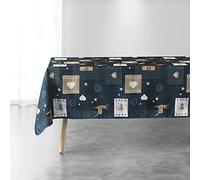 Nappe ronde (0) 180 cm antitache imprime lifette Gris