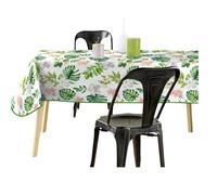 Douceur d'Intérieur, Nappe Rectangle (140 x 240 cm) Baleares Vert, PVC Imprimé