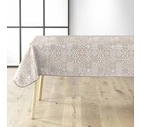 Douceur d'Intérieur, Nappe Rectangle (140 x 240 cm) Carella Blanc, PVC Textilia