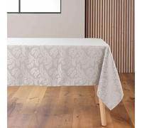 Douceur d'Intérieur, Nappe Rectangle (140 x 240 cm) Doriane Taupe, Jacquard
