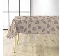 Douceur d'Intérieur, Nappe Rectangle (140 x 240 cm) Feuillys Lin, PVC Textilia