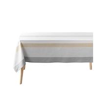 Douceur d'Intérieur, Nappe Rectangle (140 x 240 cm) Iliade Blanc, Coton & Polyester Tissé