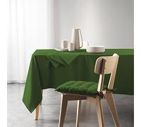 Douceur d'Intérieur – Nappe rectangle Mistral – Coton recyclé uni – Vert 140 x 240 cm