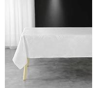 Douceur d'Intérieur, Nappe Rectangle (140 x 240 cm) Plumette Blanc, Jacquard